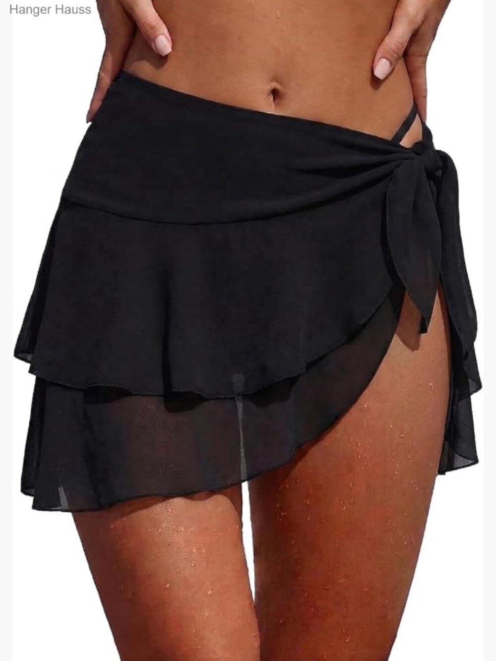 Chiffon Beach Sarong Wrap Swimsuit Coverup Skirt Sheer Short